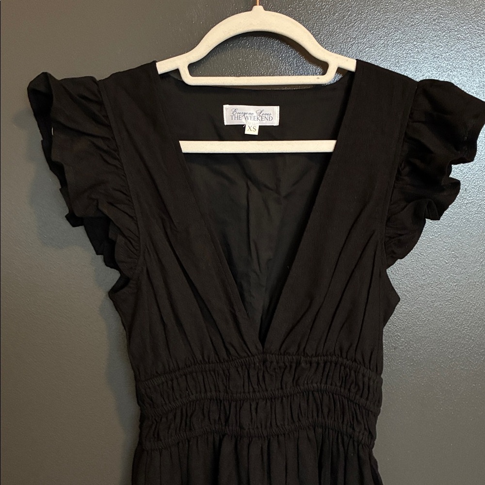 Everyone Loves the Weekend WEST VILLAGE DRESS black Sz XS - Picture 7 of 11
